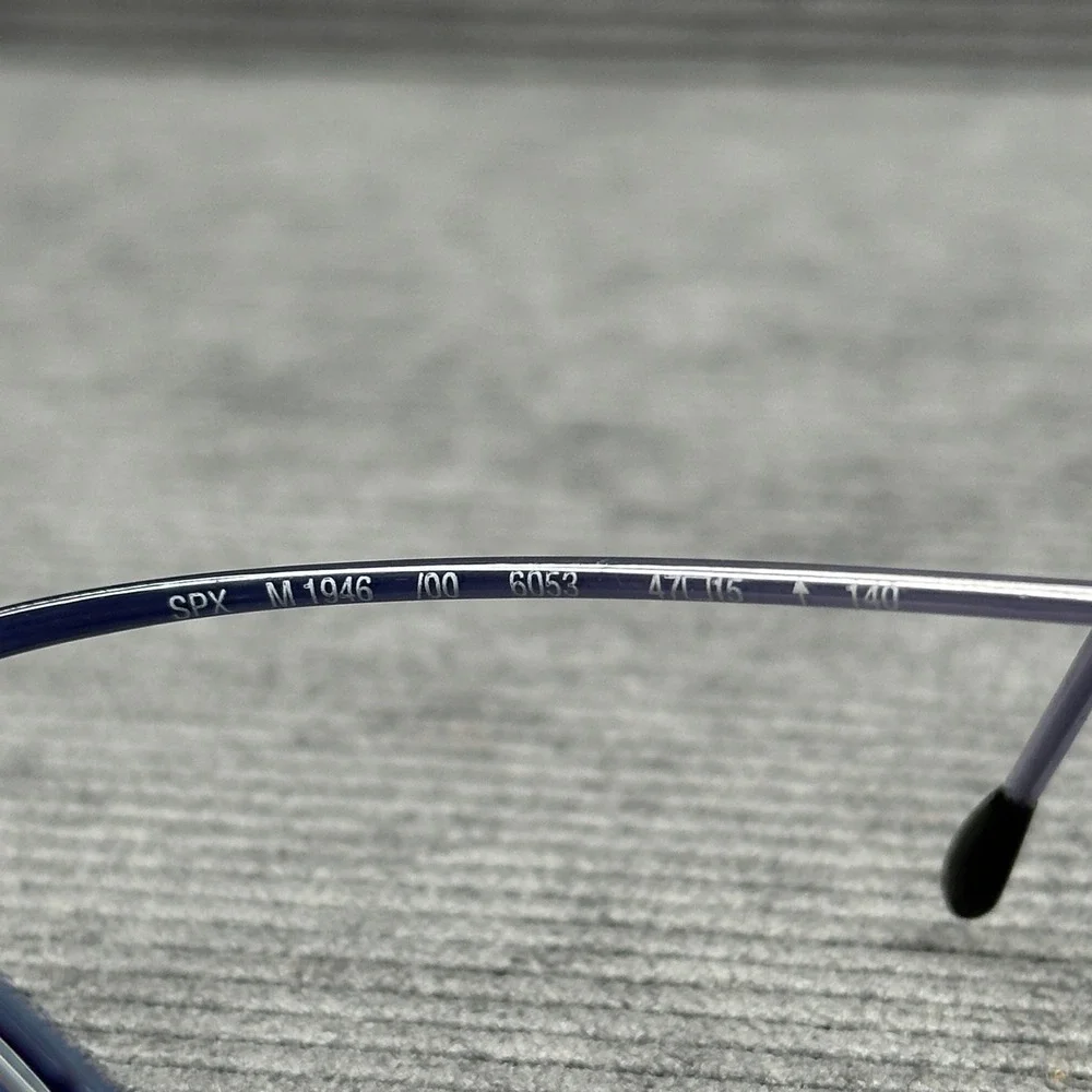 Silhouette SPX M 1946 Eyeglasses Purple Blue Oval Frames Austria 47-15-140
